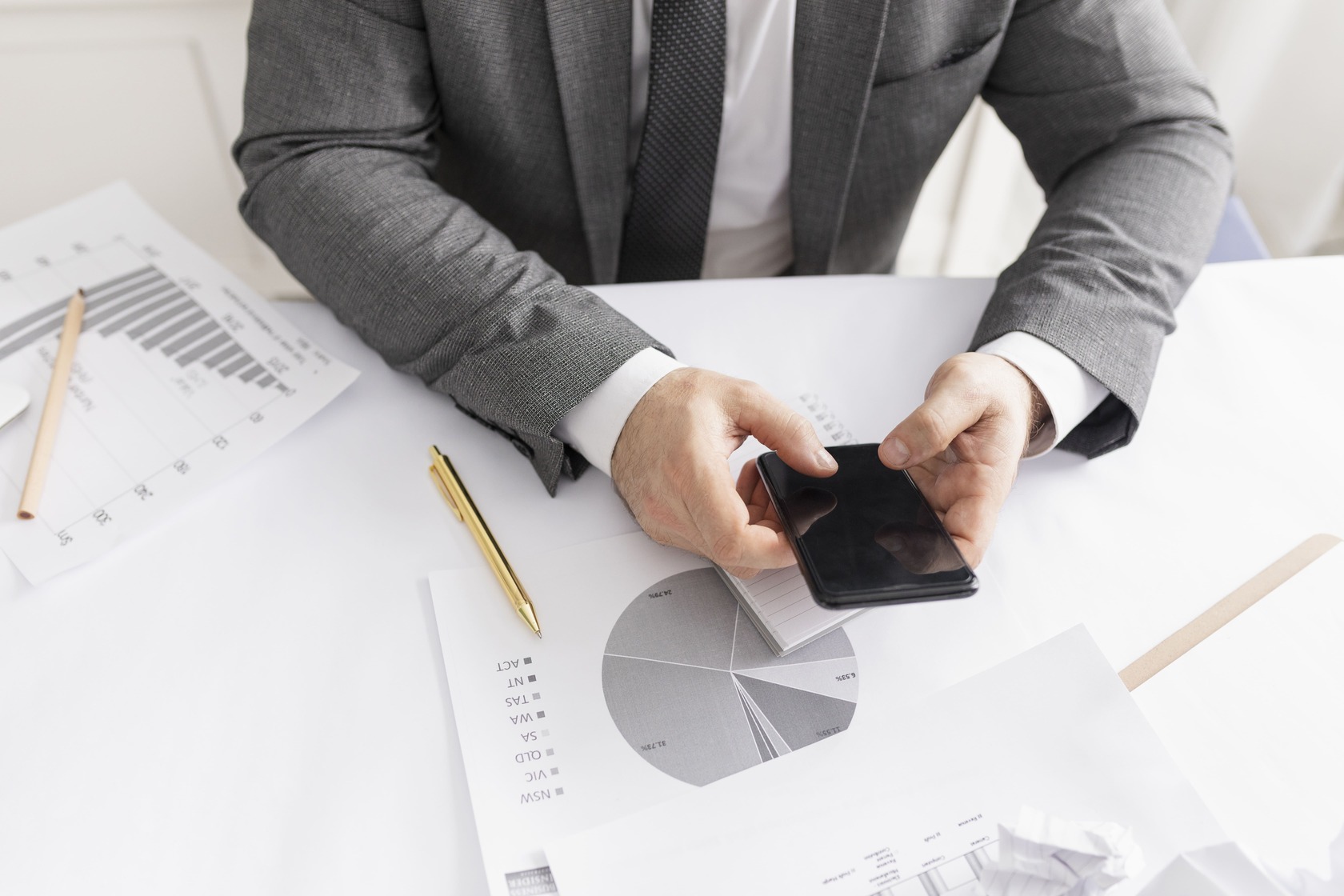 Reviewing financial checklist